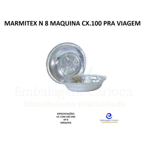 MARMITEX N 8 MAQUINA CX.100 PRA VIAGEM