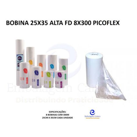 BOBINA 25X35 ALTA FD 8X300 (SAN MARINO) PICOFLEX