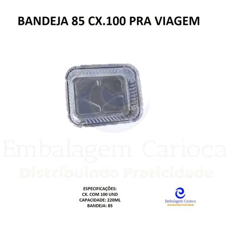 BANDEJA 85 (090) CX.100 PRA VIAGEM
