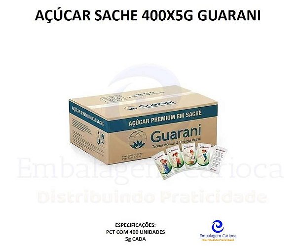 ACUCAR SACHE 400X5G GUARANI