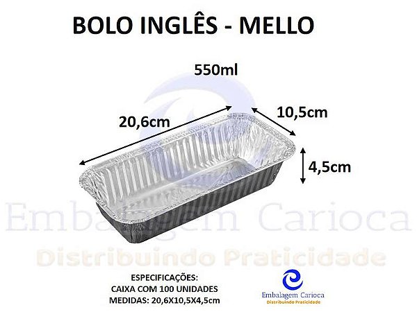 BOLO INGLES ALUMINIO CX.100 MELLO