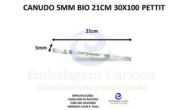 CANUDO 5MM BIO 21CM 30X100 PETTIT