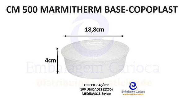 CM 500 MARMITHERM BASE REDONDA FD.2X50 COPOPLAST