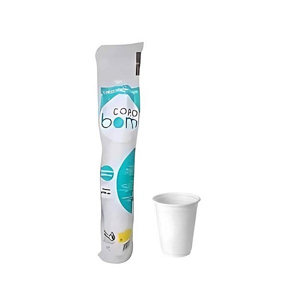 COPOBOM 180ML PS BRANCO 25X100