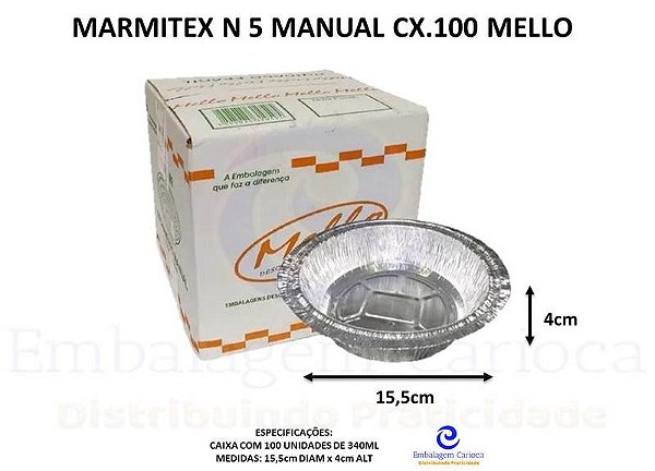 MARMITEX N 5 MANUAL CX.100 MELLO