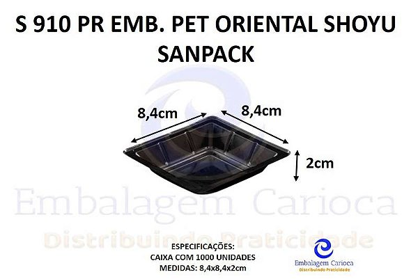 S 910 PR EMB. PET ORIENTAL SHOYU 60ML CX.1000 SANPACK