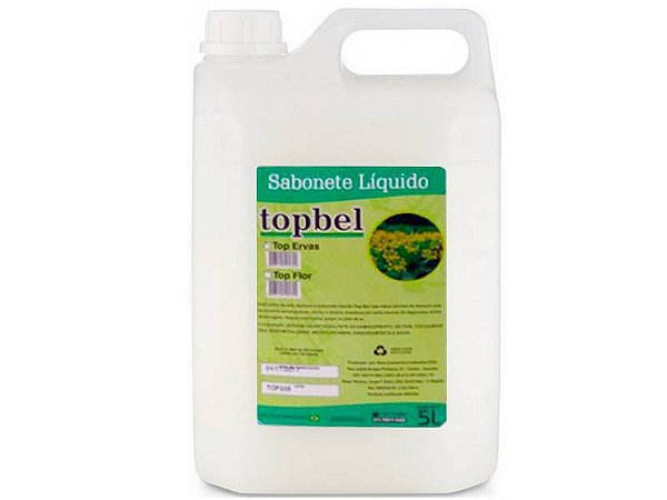 SABONETE LIQUIDO PEROLADO TOP FLOR BB 5 LITROS TOPBEL