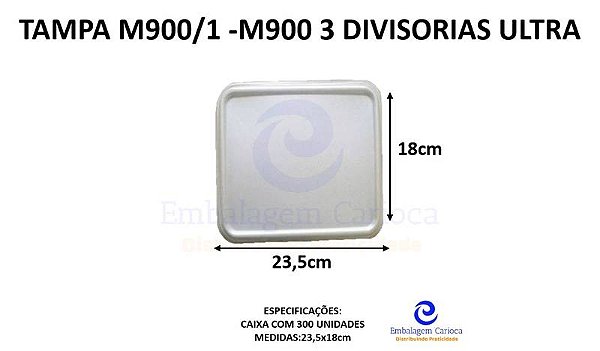 TAMPA M900/1 - M900/3 DIVISORIAS FD C/300 ULTRA 23,5X18
