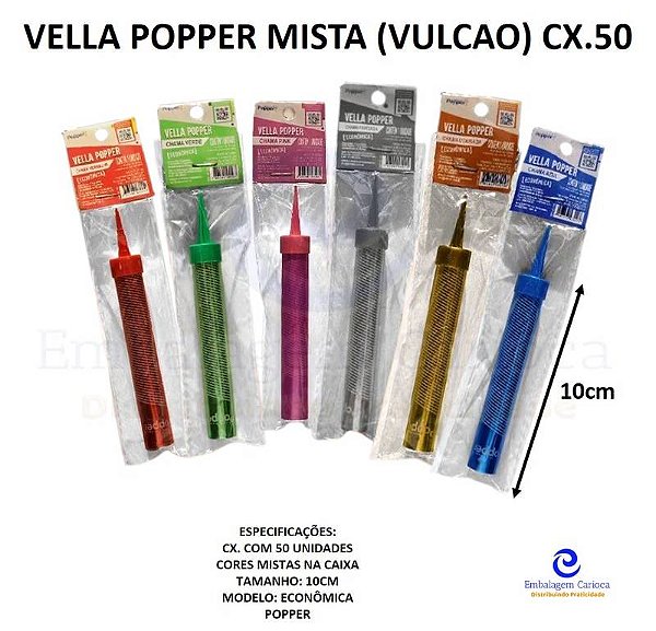 VELLA POPPER MISTA (VELA VULCAO) CX.50