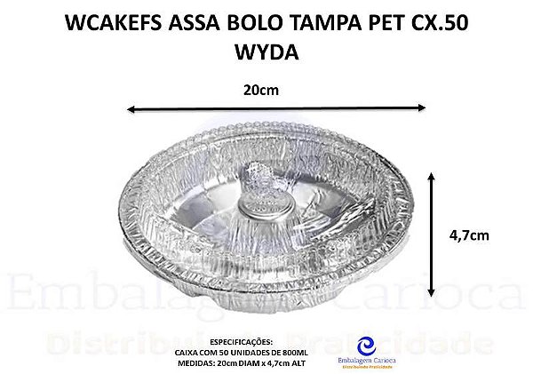 WCAKEFS ASSA BOLO TAMPA PET CX.50 WYDA - 800ML XXX