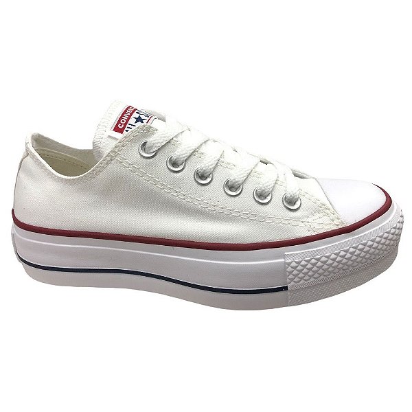 Tênis Unissex Converse Chuck Taylor All Star Lift - CT04950003 - Branco-Branco-Marinho