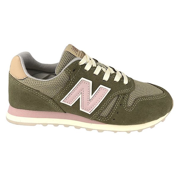Tênis Feminino New Balance Casual Lifestyle - WL373PP2 - Verde-Rosa