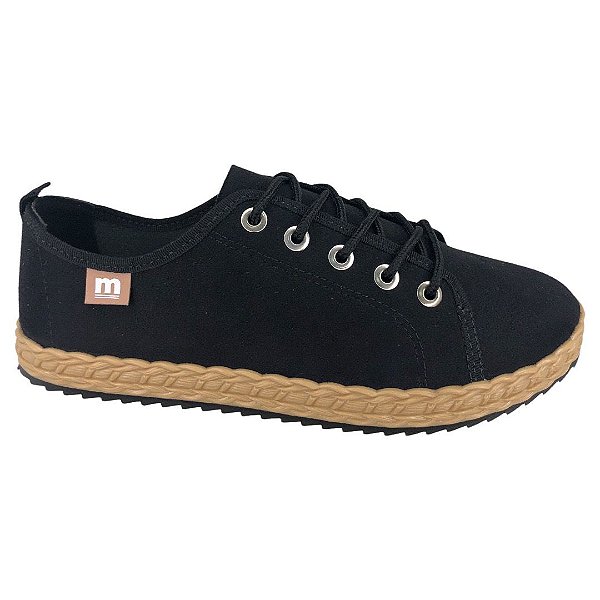 Tênis Feminino Moleca Casual - 5696.303 - Preto-Preto
