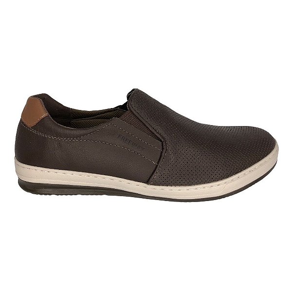 Sapatênis Masculino Freeway Casual Couro - INPUT-3249 - Marrom