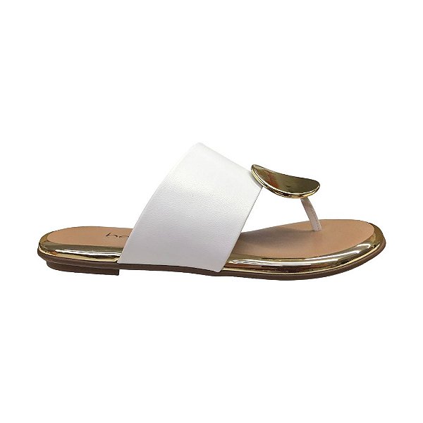 Rasteira Feminina Beira Rio - 8367.657 - Branco