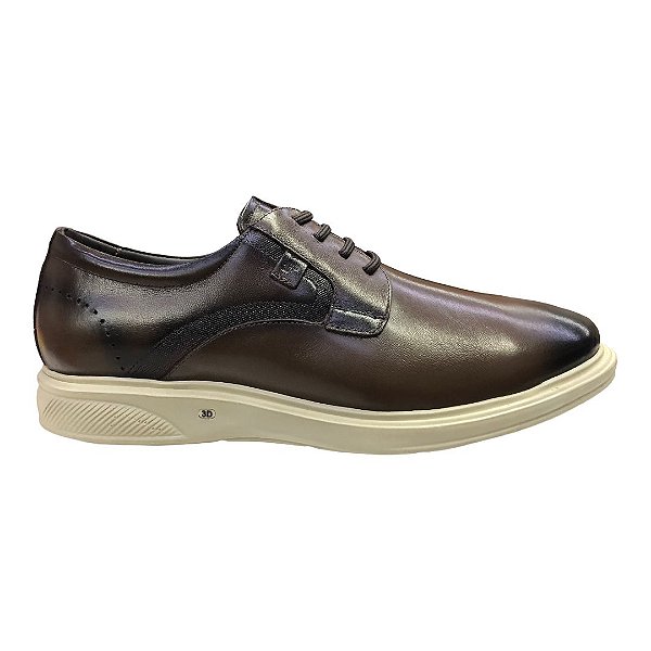 Sapato Masculino Jota Pe Couro - 85950 - Marrom