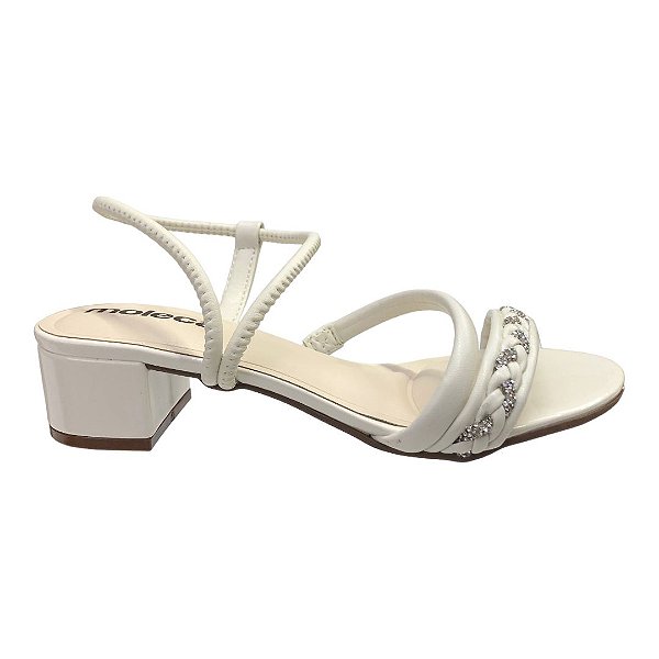 Sandália Feminina Moleca - 5259.862 - Branco Off