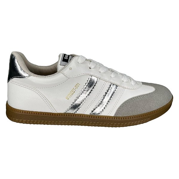 Tênis Feminino Sua Cia Casual - 8355.15421 - Branco-Prata