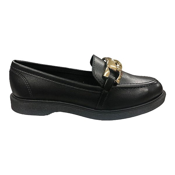 Sapato Feminino Moleca Loafer - 5666.110 - Preto
