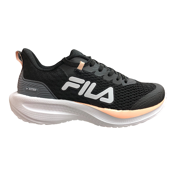 Tênis Feminino Fila Extra - F02AT00065-5973 - Preto-Branco-Salmão