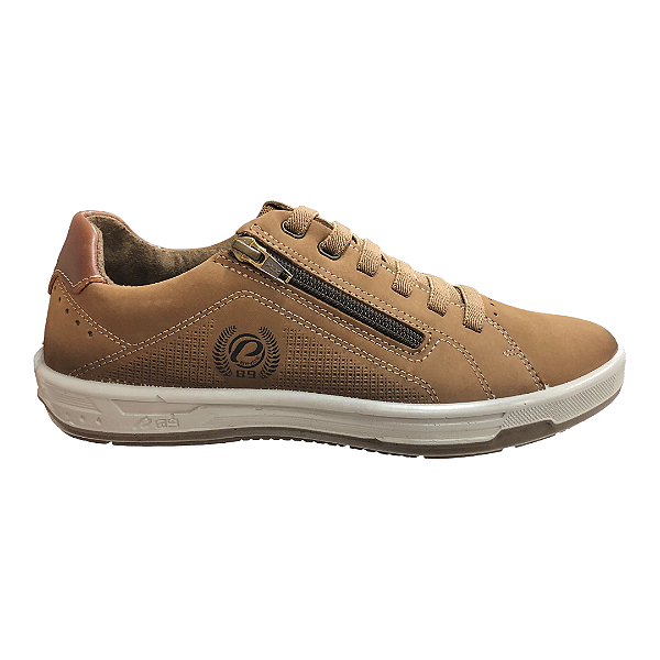 Sapatênis Masculino Pegada Couro - 119406-06 - Marrom