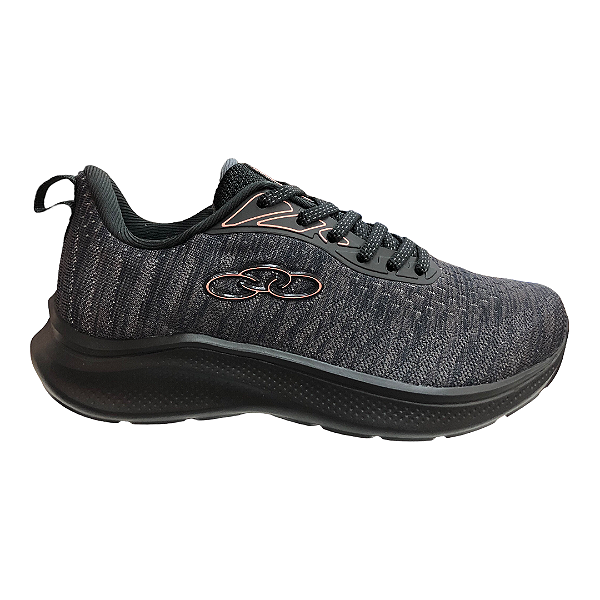Tênis Feminino Olympikus NYX - Preto-Chumbo