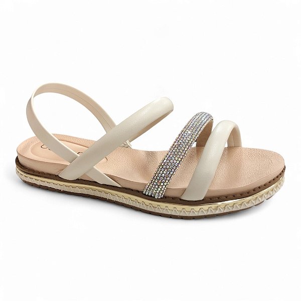 Sandália Feminina Beira Rio - 8321.1546 - Branco Off