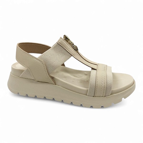 Sandália Feminina Modare - 7198.103 - Creme