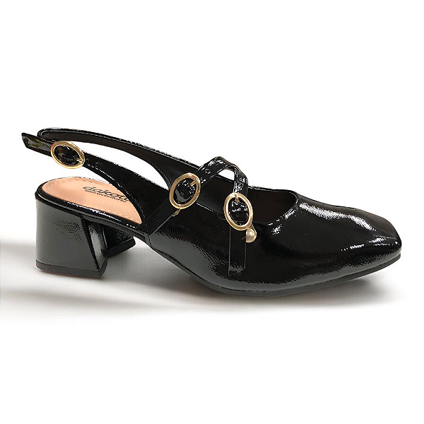 Sapato Feminino Dakota Slingback - D0081 - Preto