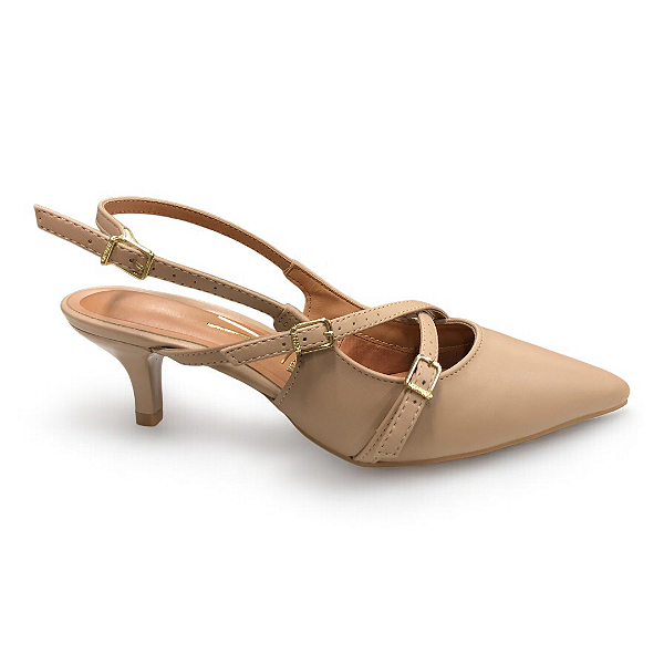 Sapato Feminino Vizzano Slingback - 1122.885 - Bege