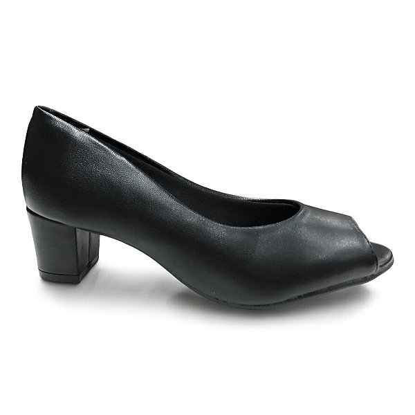 Sapato Feminino Beira Rio Scarpin Peep Toe - 4777.400 - Preto