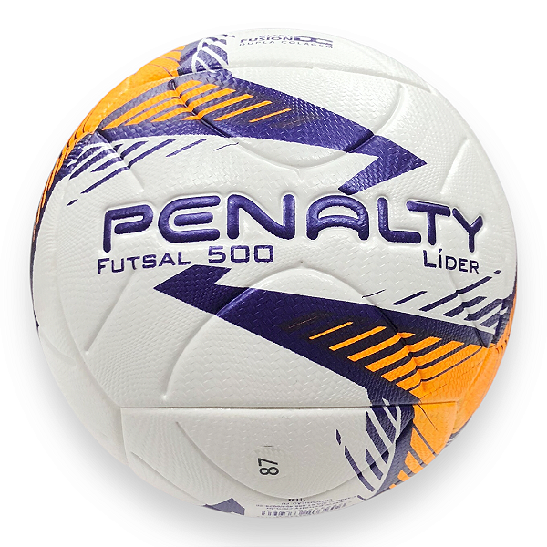 Bola Futsal Penalty Lider - 5213631712-U - Branco-Laranja