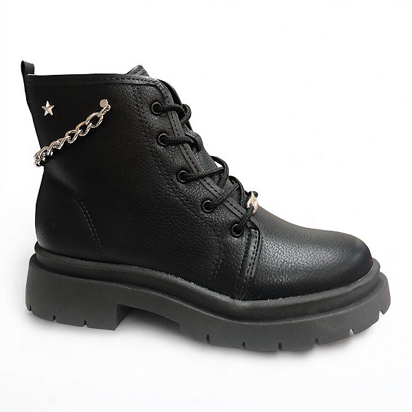 Bota Menina Infantil Molekinha - 2182.109 - Preto
