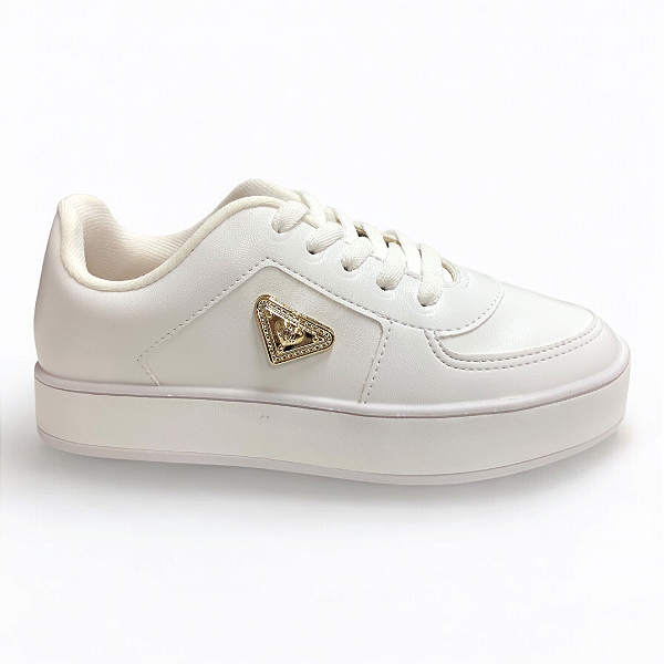 Tênis Menina Infantil Molekinha Casual - 2520.142 - Branco