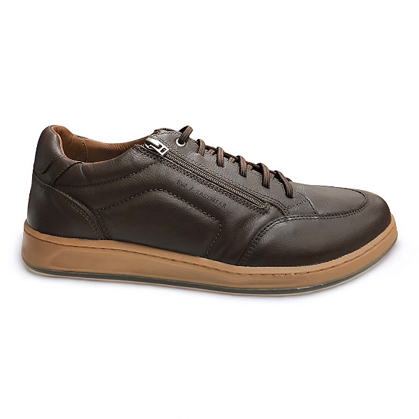 Sapatênis Masculino Freeway Couro - COOPER10-3249 - Marrom