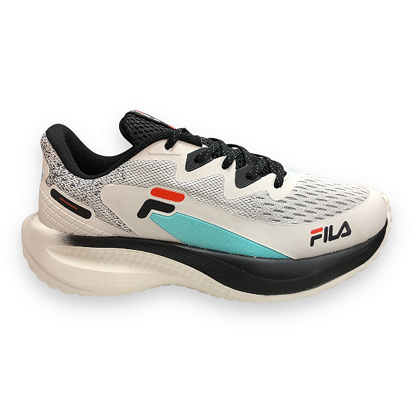Tênis Masculino Fila Spritz - F01TR00067-6823 - Branco-Preto-Azul