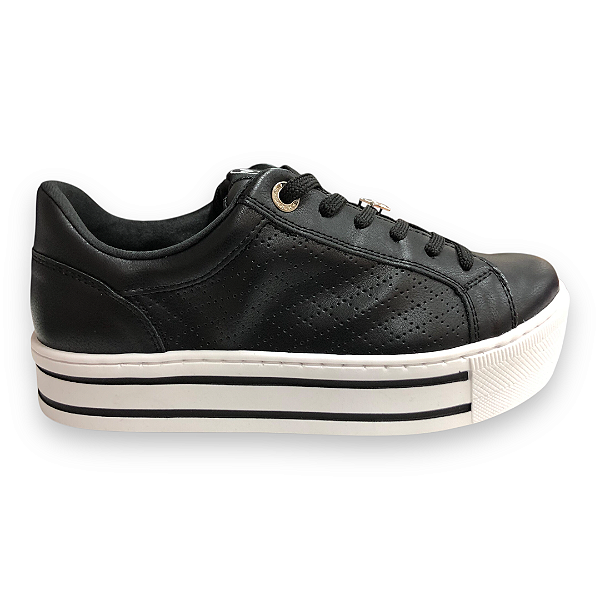 Tênis Feminino Via Marte Casual - 010-013-01 - Preto