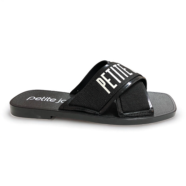 Chinelo Feminino Petite Jolie Rasteira - PJ7611-00027 - Preto