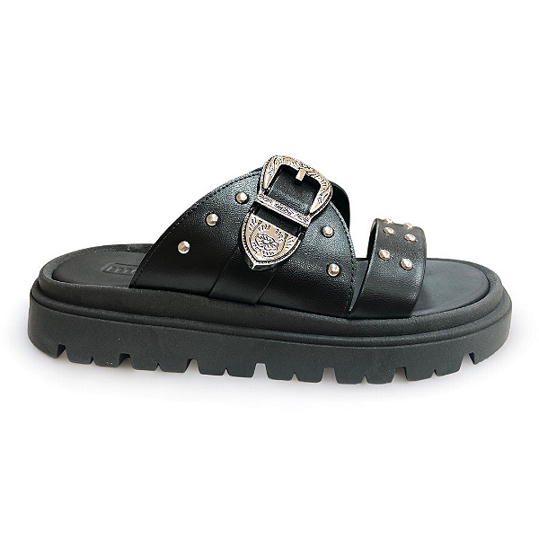 Chinelo Feminino Moleca Papete - 5504.103 - Preto