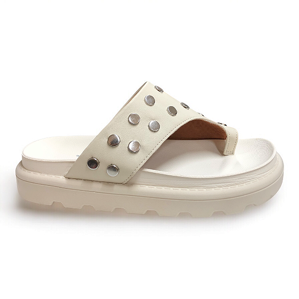 Chinelo Feminino Vizzano Papete - 6510.117 - Branco Off
