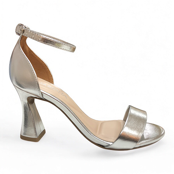 Sandália Feminina Mariotta Salto Taça - 20446-02 - Prata