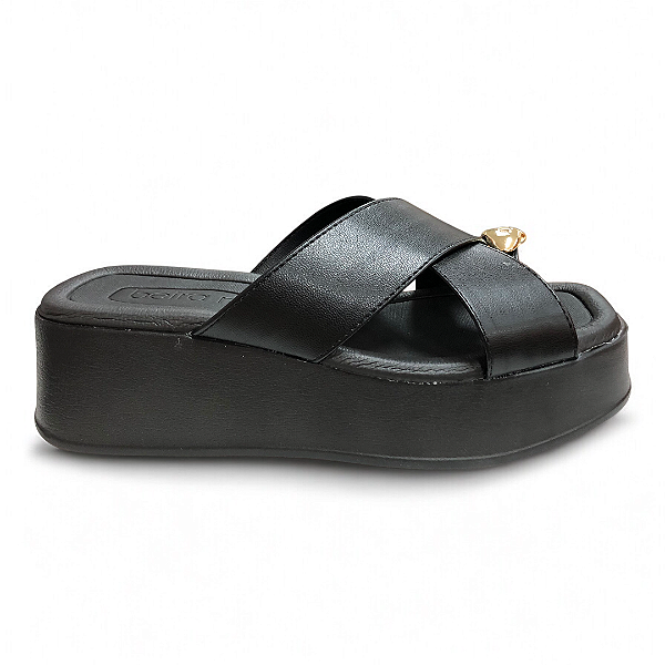 Tamanco Feminino Beira Rio - 8530.114 - Preto