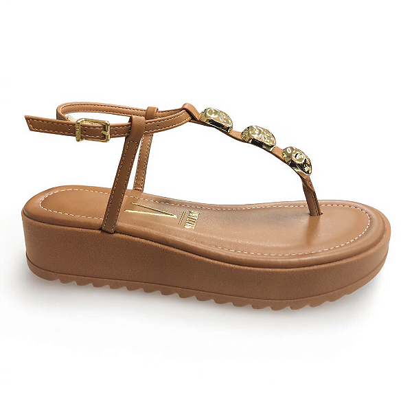 Sandália Feminina Vizzano Papete  - 6492.324 - Marrom