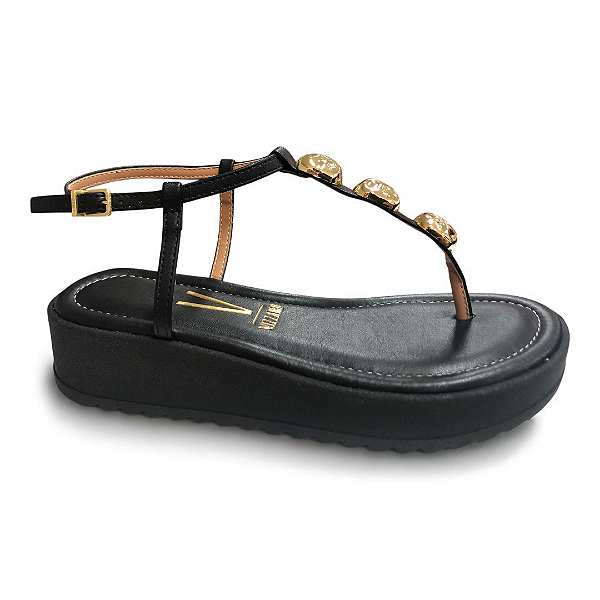 Sandália Feminina Vizzano Papete  - 6492.324 - Preto