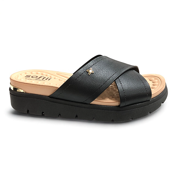 Tamanco Feminino Softli Conforto - 10046.10254 - Preto