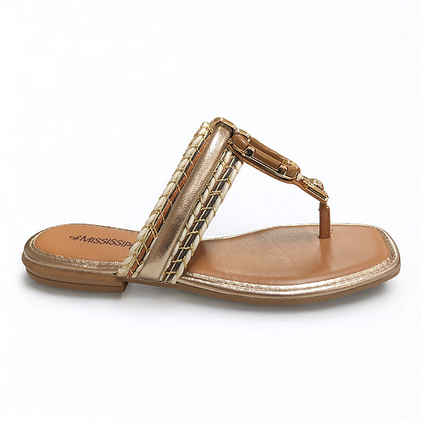 Rasteira Feminina Mississipi - MF301 - Caramelo