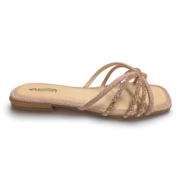 Rasteira Feminina Mississipi - MF841 - Rose