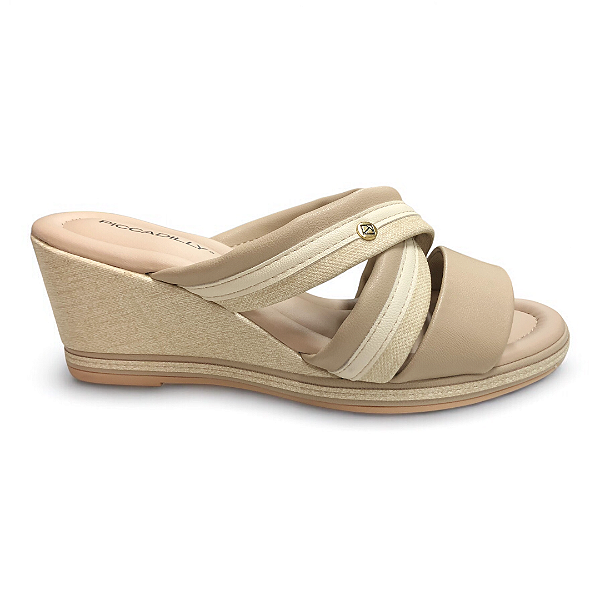 Tamanco Feminino Piccadilly - 408228-3 - Marfim