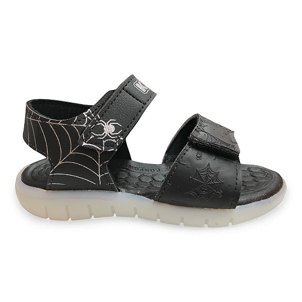 Sandália Infantil Menino Kidy Papete Luzinha Wave Light - 172-0035-0148 - Preto