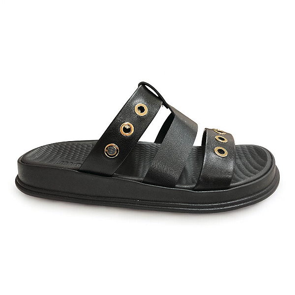 Chinelo Feminino Moleca Papete - 5556.103 - Preto